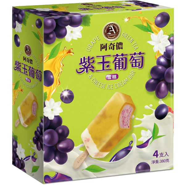 Grape＆Green Tea&Cheese Ice Cream Bar